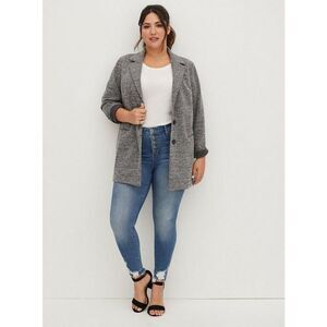 Torrid Studio Double Knit Boyfriend Blazer women’s Size 0 (Large)